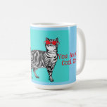 Happy Birthday Sie Cool Tabby Cat Mens Husband Kaffeetasse<br><div class="desc">Sie haben Tabby Cat Design Cool. Diese schöne Karte würde jeden Liebhaber von Katzen Anzug machen. Entworfen aus einer meiner originalen Tintenstift-Zeichnungen. Das wird bestimmt Spaß machen!</div>