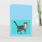 Happy Birthday Sie Cool Tabby Cat Mens Husband Karte (Rückseite)