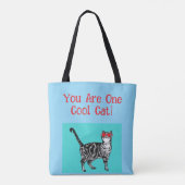 Happy Birthday Sie Cool Tabby Cat Mens Husband Tasche (Rückseite)