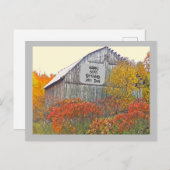 HAPPY BIRTHDAY SIGN AUF ALTER BARN Postkarte (Vorne/Hinten)