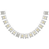☆HAPPY BIRTHDAY☆ Silber-Bogen Wimpelkette (Alle)