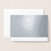 Happy Birthday Silver Decke mit benutzerdefinierte Folienkarte (Rückseite mit Umschlag)