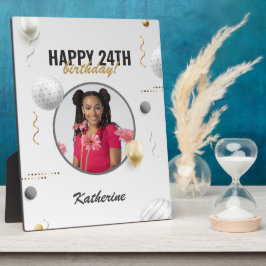 Happy Birthday Simple Custom Foto Gift Fotoplatte