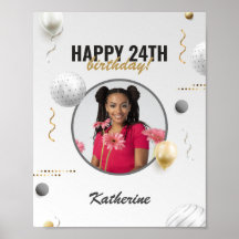 Happy Birthday Simple Custom Foto Gift