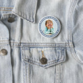 Happy Birthday Simple Modern Custom Foto Button (Beispiel)