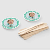 Happy Birthday Simple Modern Custom Foto Fächer (Non-assembled)