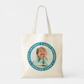 Happy Birthday Simple Modern Custom Foto Tragetasche (Rückseite)