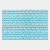 Happy Birthday Simple Typografy Geschenkpapier Set (Vorderseite 2)