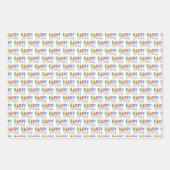 Happy Birthday Simple Typografy Geschenkpapier Set (Vorderseite)