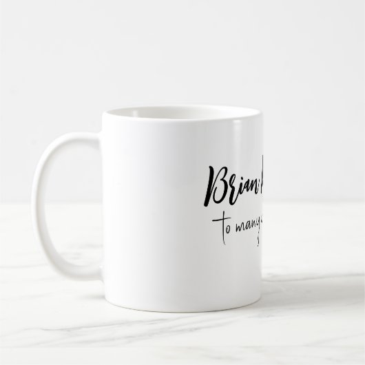 Happy Birthday Simple White Kaffeetasse (Links)