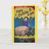 Happy Birthday Singer Karte (Gelbe Blume)