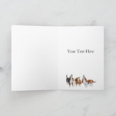 Happy Birthday Singing Basset Hound Dog Card Karte (Innenseite)