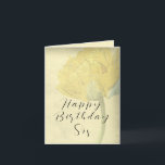 Happy Birthday Sis Sister Card Tulip Gelbe Liebe Karte<br><div class="desc">Tulpen sind eine der schönsten Blüten meines Frühlings. Eine meiner liebsten Blume ganz sicher. Jeder in deinem Leben wird diese Geburtstagskarte Liebe geben. Sie können einstellen, an wen Sie es senden möchten. Sie wird begeistert sein von der hellen, sonnigen Farbe mit einem etwas Vintagen Gefühl und einer großen schönen Tulpe...</div>