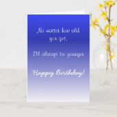 Happy Birthday Sister Brother Older Spaß Funny Karte (Gelbe Blume)