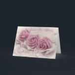 Happy Birthday Sister Card Karte<br><div class="desc">Herzlichen Glückwunsch zum Geburtstag. Rosa Rosen und stillen Stillleben.  Still Life Fotografy by Sandra Foster © Sandra Foster Designs</div>