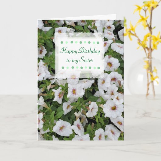 Happy Birthday Sister Custom Card Hübsche Blume Karte (Gelbe Blume)