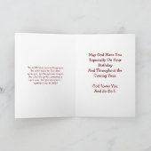 Happy Birthday Sister - I Smile Card Karte (Innenseite)