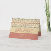 Happy Birthday Sister Karte (Vorderseite)