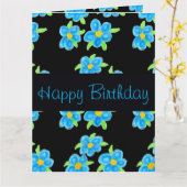 Happy Birthday Sister Karte (Gelbe Blume)