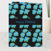 Happy Birthday Sister Karte (Rückseite)