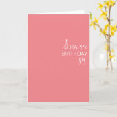 Happy Birthday Sister minimalistisch simpel Karte (Gelbe Blume)