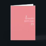 Happy Birthday Sister minimalistisch simpel Karte<br><div class="desc">Dieses Design kann durch Auswahl der Option Design bearbeiten personalisiert werden. Sie können auch auf andere Gegenstände übertragen. Kontaktieren Sie mich unter colorflowcreations@gmail.com oder nutzen Sie die Chat-Option oben auf der Seite, wenn Sie dieses Design auf einem anderen Produkt haben möchten oder Hilfe benötigen. Sehen Sie mehr von meinen Designs...</div>