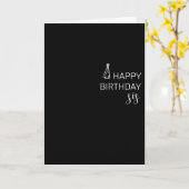 Happy Birthday Sister minimalistisch simpel Karte (Gelbe Blume)