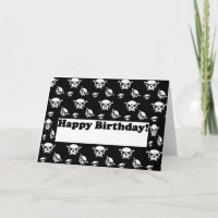Happy Birthday Skulls Template