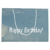 Happy Birthday Sky Große Geschenktüte (Rückseite)