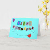 Happy Birthday Smile Karte (Gelbe Blume)