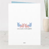 Happy Birthday Smiling Corgi Karte (Rückseite)