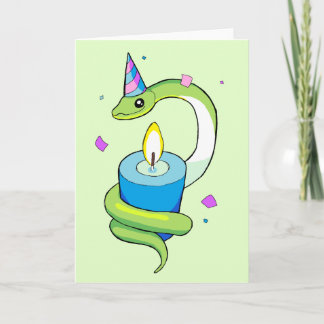 Happy Birthday Snake Card Karte
