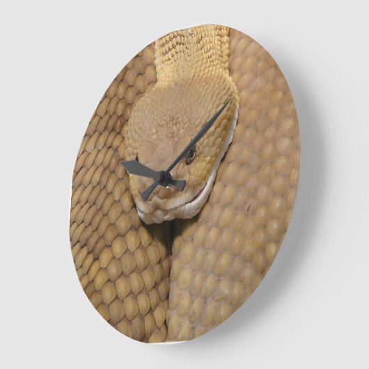 Happy Birthday Snake Clock Große Wanduhr (Winkel)