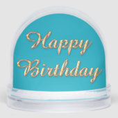 Happy Birthday Snow Globe Schneekugeln (Vorderseite)