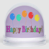 Happy Birthday Snow Globe Schneekugeln (Vorderseite)