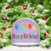 Happy Birthday Snow Globe Schneekugeln (Weihnachten)
