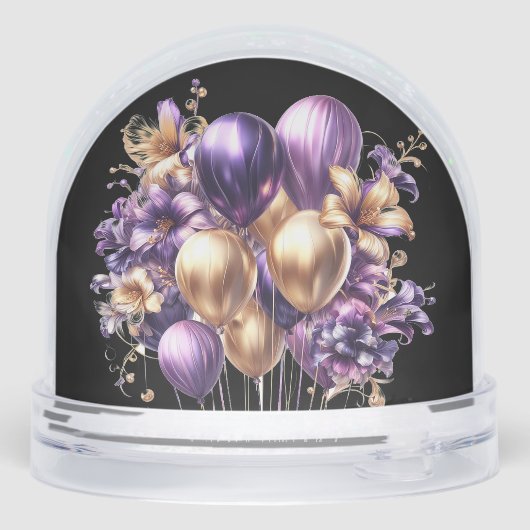 Happy Birthday Snow Globe Schneekugeln (Rückseite)