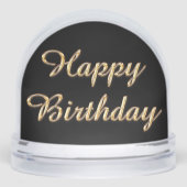 Happy Birthday Snow Globe Schneekugeln (Vorderseite)