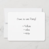 Happy Birthday Snowman Einladung (Rückseite)