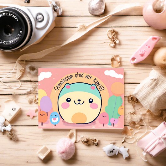 Happy Birthday So Kawaii ... ✿°•∘ɷ∘•°✿ .. Postkarte