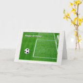 Happy Birthday Soccer Player Karte (Gelbe Blume)