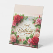 Happy Birthday Sockelschild (Vorderseite)