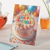 Happy Birthday Sockelschild (In Situ)