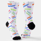 Happy Birthday Socken (Gewinkelt)