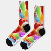Happy Birthday Socks HAMbyWG Socken (Linkes Detail)