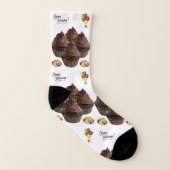 Happy Birthday Socks Männer und Frauen Cupcakes Socken (Links - Innen)