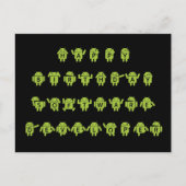 Happy Birthday Software Developer (Bugdroid) Postkarte (Vorderseite)