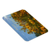 Happy Birthday Sommerzeit Schwarz-Mit Augen-Susans Magnet (Rechte Seite)