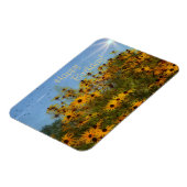 Happy Birthday Sommerzeit Schwarz-Mit Augen-Susans Magnet (Linke Seite)