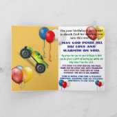 Happy Birthday Son 4X4 Truck Segings Faith Karte (Innenseite)